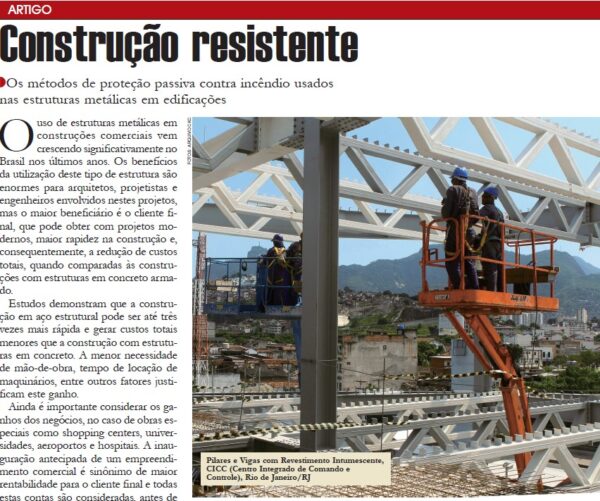 INCÊNDIO EM ESTRUTURAS METÁLICAS